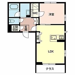 シャーメゾン21K 1LDKの間取図画像