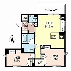 物件の間取り
