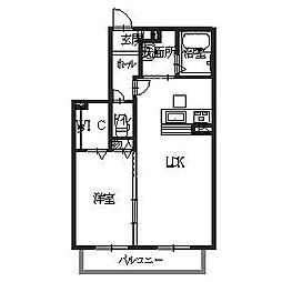 山清庵 1LDKの間取図画像
