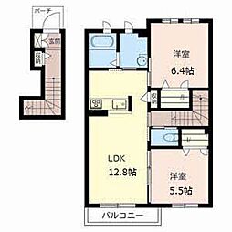 間取図画像 2LDK