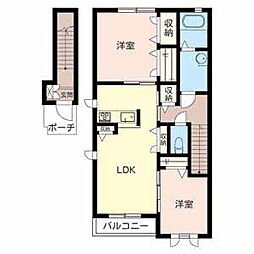 間取図画像 2LDK