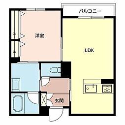 Villa葉山 1LDKの間取図画像
