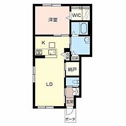 Casa千栄 1LDKの間取図画像