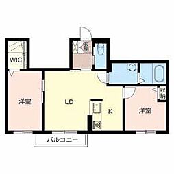 ハイメゾン 2LDKの間取図画像