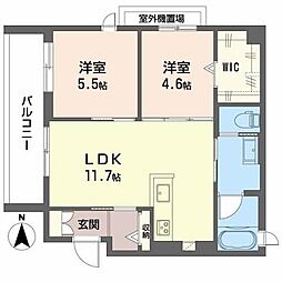 Ｌｉｇｈｔ　ｖｉｌｌａ　江坂 4階2LDKの間取り