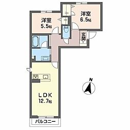 間取図画像 2LDK