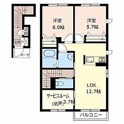 Cappuccino 2SLDKの間取図画像