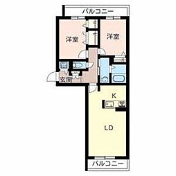 間取図画像 2LDK