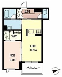 シャーメゾンGranvia7 1LDKの間取図画像