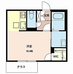 シャーメゾンSOLUTIONS3 ワンルームの間取図画像