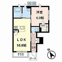 ル・ベラージュ 1LDKの間取図画像