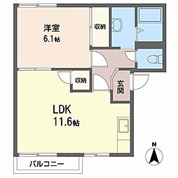 間取図画像 1LDK