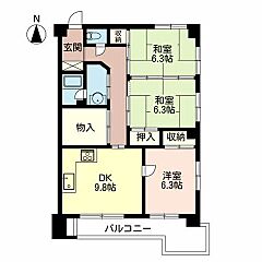 物件の間取り