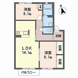 間取図画像 2LDK