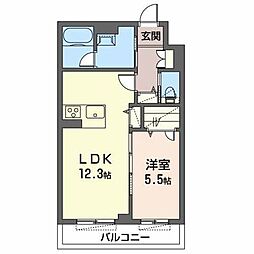 ＳｈａＭａｉｓｏｎ　ｍａｎｏａ 0202 2階1LDKの間取り