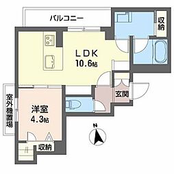 ザクラス城東レジデンス 1LDKの間取図画像