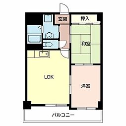 メルヴェイユ玉川 0702 7階2LDKの間取り