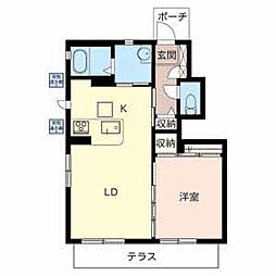グラン・シーマ5号棟 1LDKの間取図画像