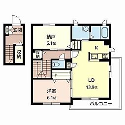 間取図画像 1SLDK
