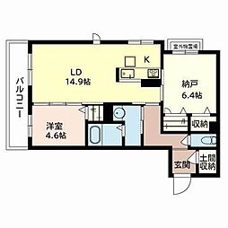 WizardCLUB 1SLDKの間取図画像