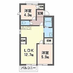 物件の間取り
