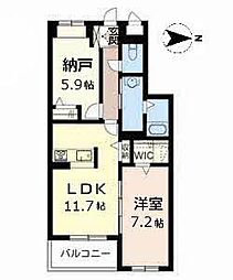 シャーメゾンリベルテ 1SLDKの間取図画像