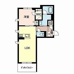シャーメゾンシャルマンコート 1LDKの間取図画像