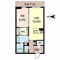 アリビオエスパシオ 1LDKの間取図画像