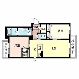 間取図画像 1SLDK