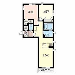 シャーメゾン下小阪2 1SLDKの間取図画像