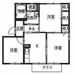ディアス青野 3Kの間取図画像