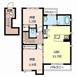 間取図画像 2LDK