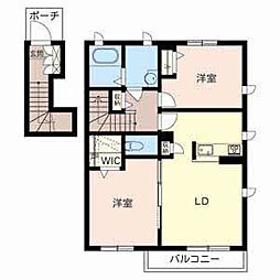 シャーメゾン金龍寺丁 2LDKの間取図画像