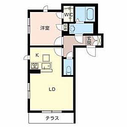 間取図画像 1LDK
