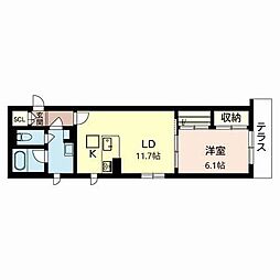間取図画像 1LDK