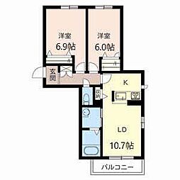 間取図画像 2LDK