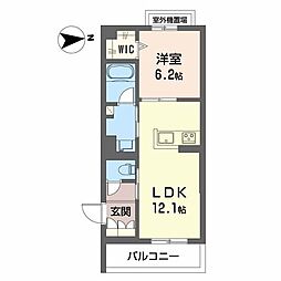 間取図画像 1LDK