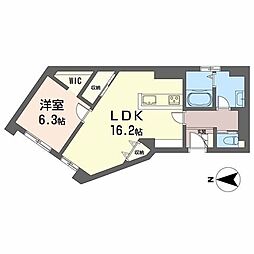 サニーコート 1LDKの間取図画像