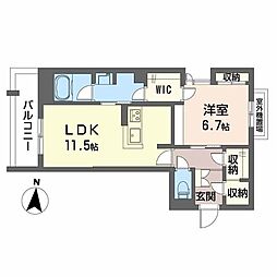 ラパネージュ 1LDKの間取図画像