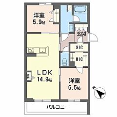 物件の間取り