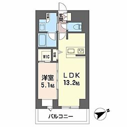 M-style 1LDKの間取図画像