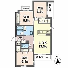 物件の間取り
