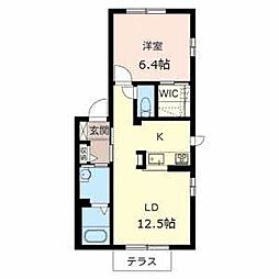 メゾンMSK 1LDKの間取図画像