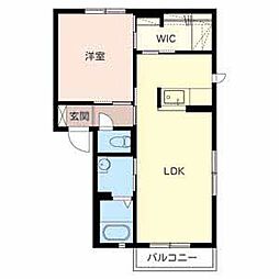 ＳＨＩＳＨＩＫＵＲＡ 1階1LDKの間取り