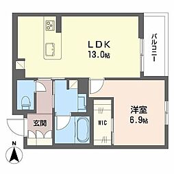 間取図画像 1LDK