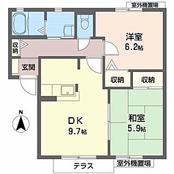 間取図画像 2DK