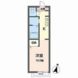 ディアス住吉 ワンルームの間取図画像
