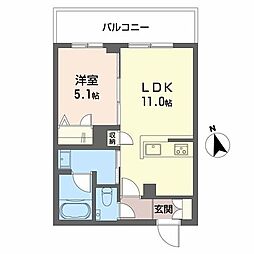 ShaMaison Precious 1LDKの間取図画像