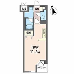 T・Kビル ワンルームの間取図画像