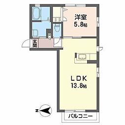間取図画像 1LDK